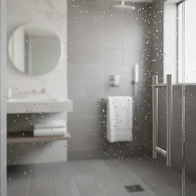 Glass Shower Door Installation detail